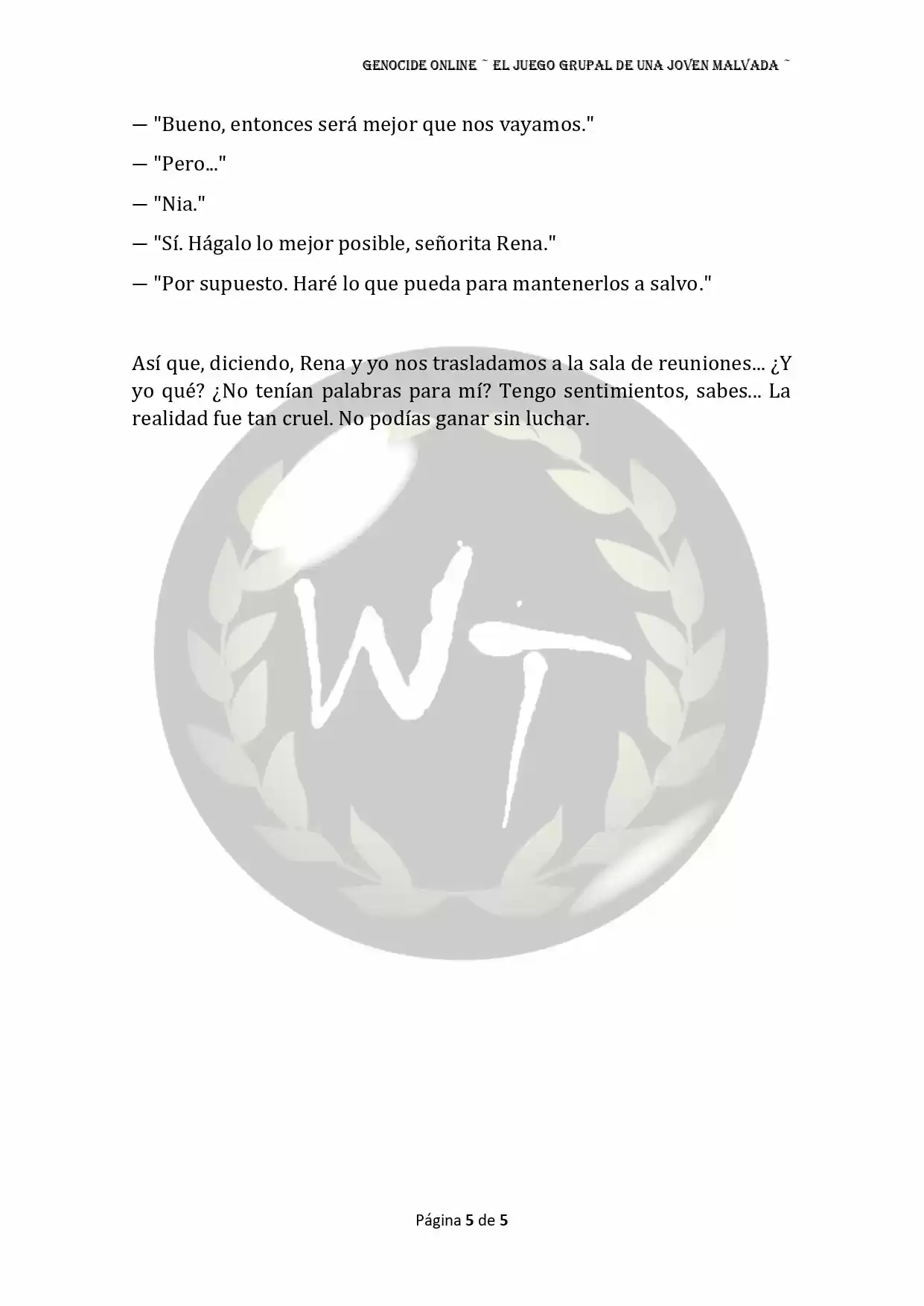 Genocide Online - Novela Web (Novela) - Capítulo 36 - Página 6 - LectorTMOo