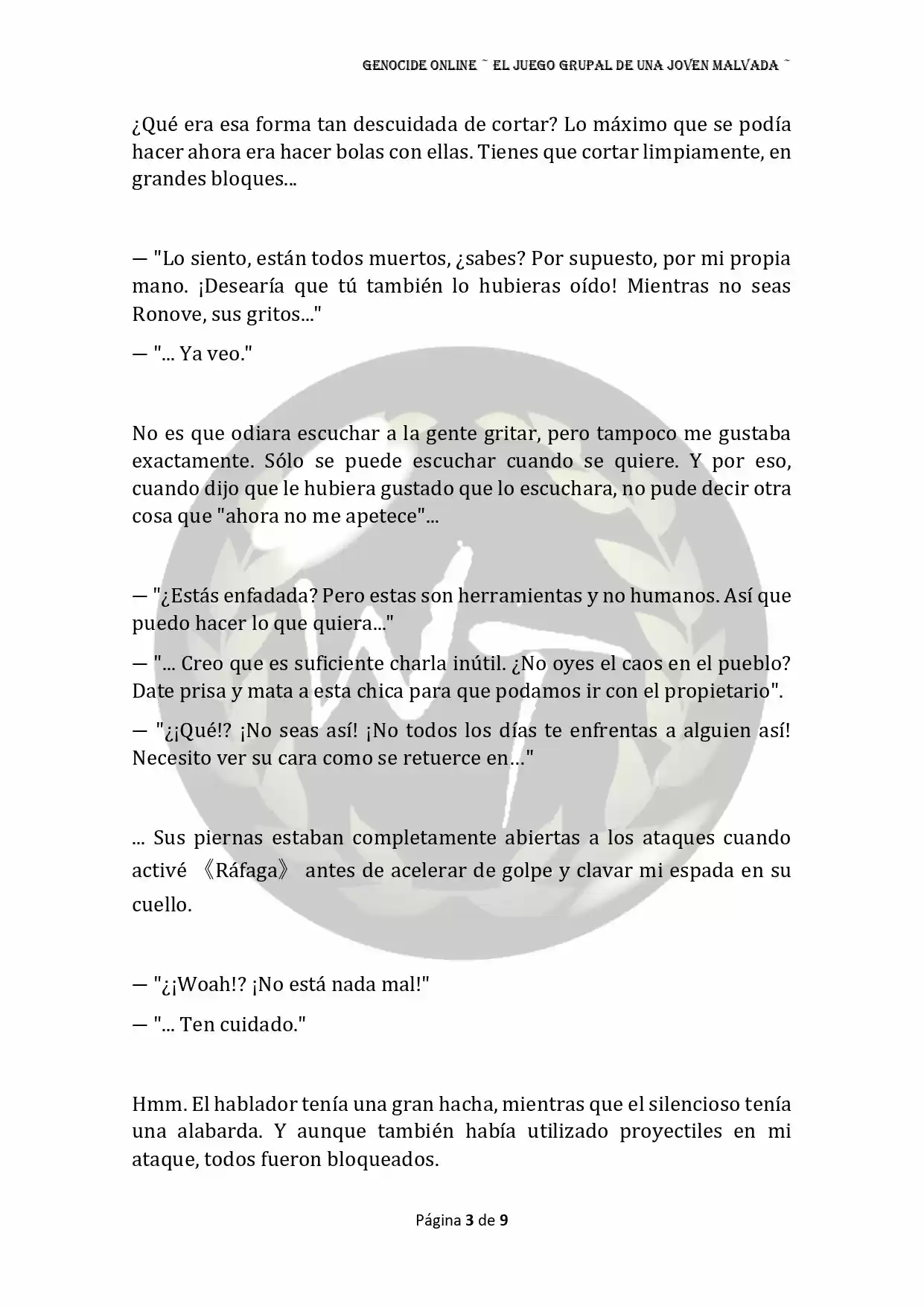 Genocide Online - Novela Web (Novela) - Capítulo 39 - Página 4 - LectorTMOo