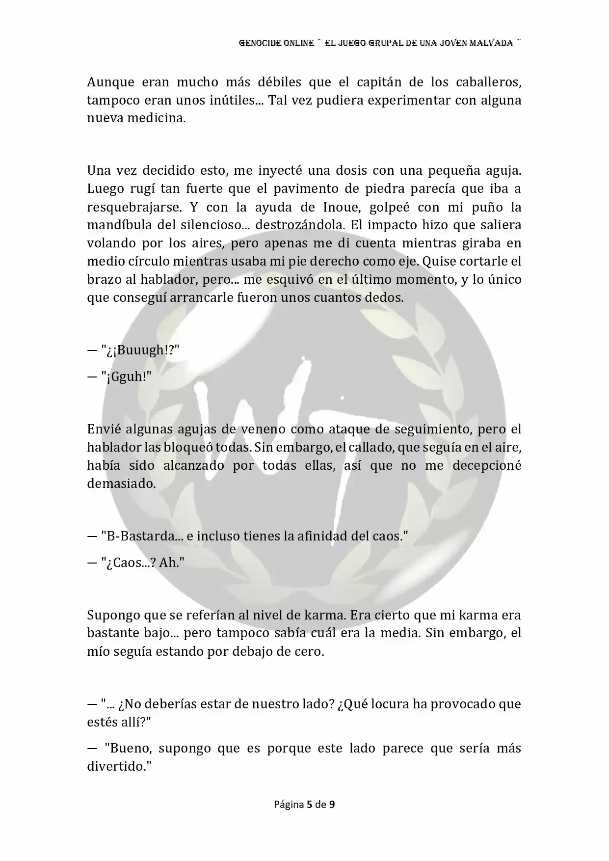 Genocide Online - Novela Web (Novela) - Capítulo 39 - Página 6 - LectorTMOo