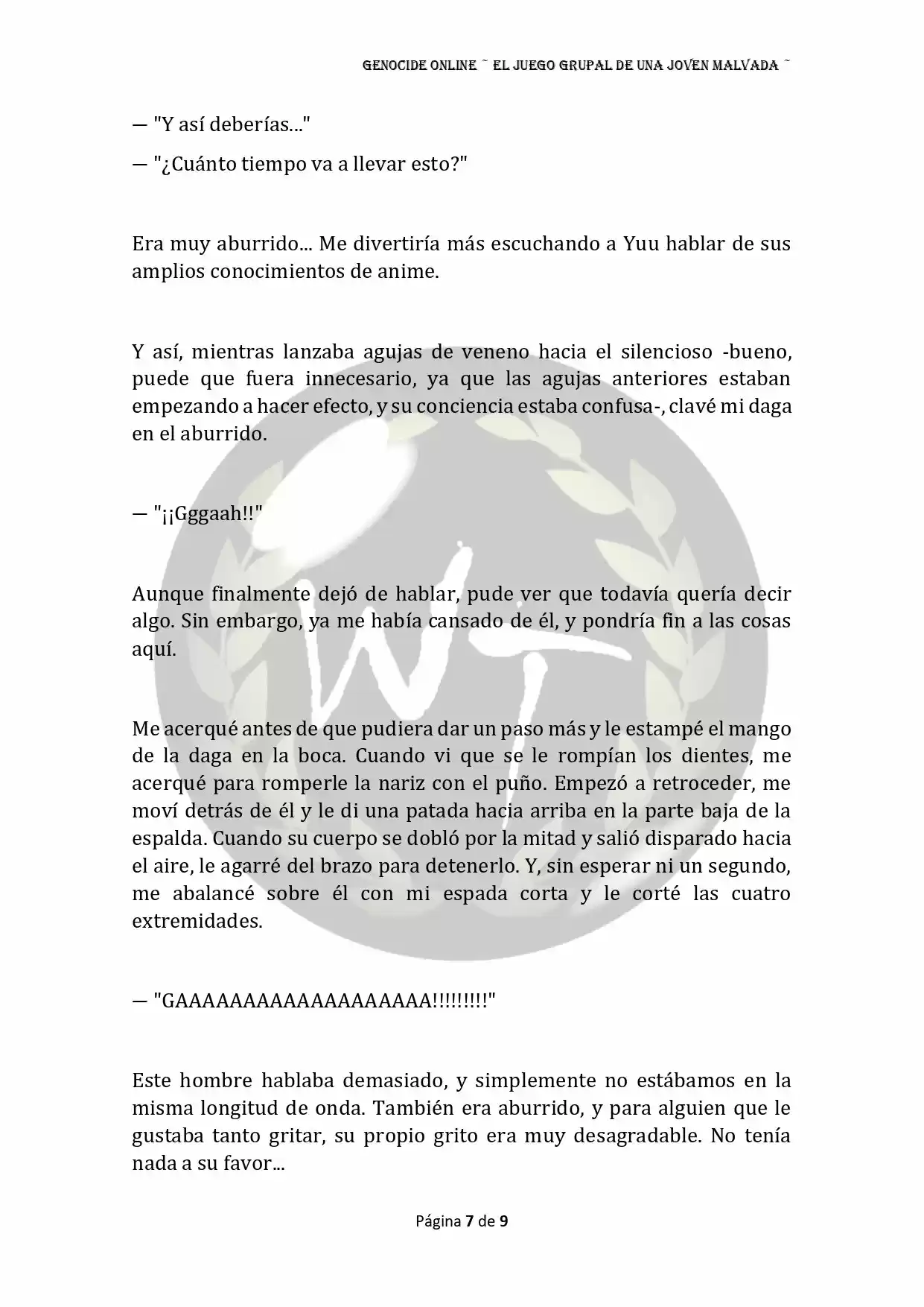 Genocide Online - Novela Web (Novela) - Capítulo 39 - Página 8 - LectorTMOo