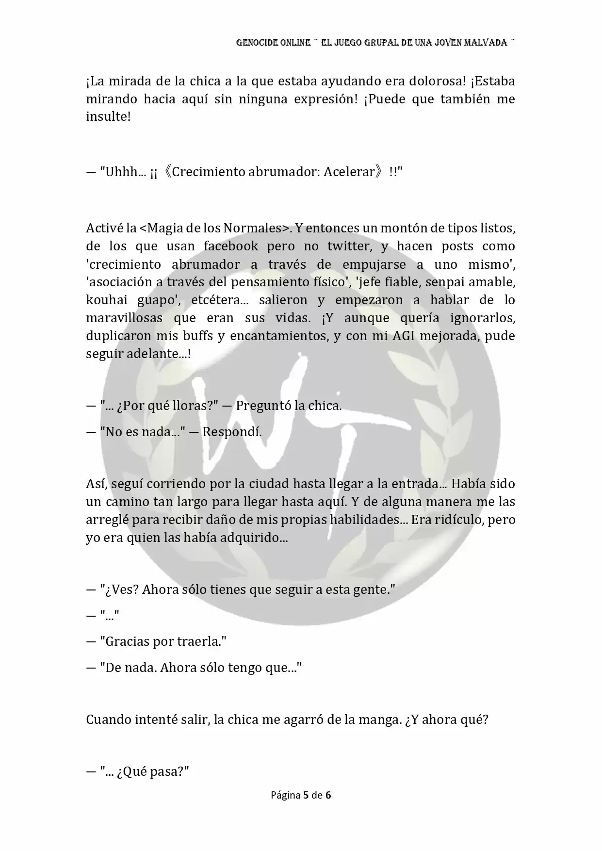 Genocide Online - Novela Web (Novela) - Capítulo 41 - Página 6 - LectorTMOo