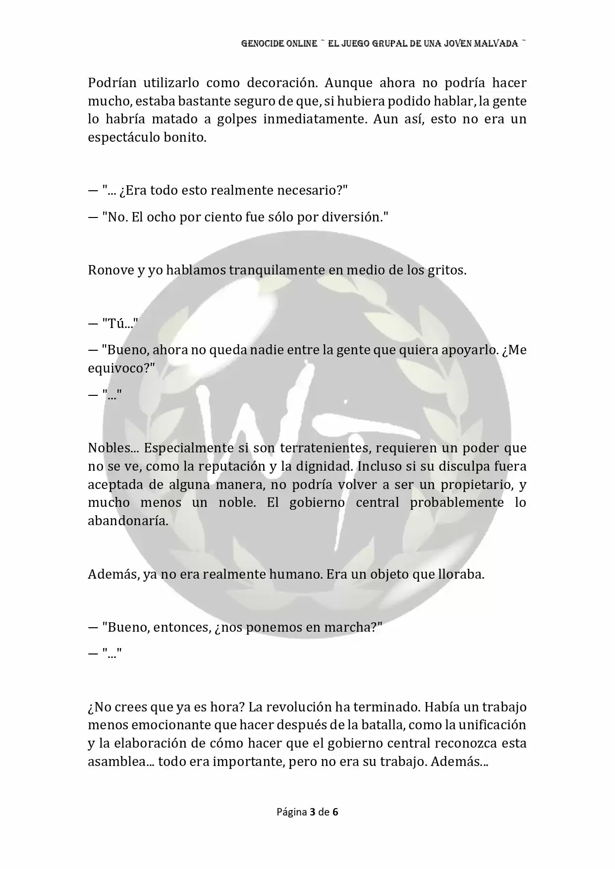 Genocide Online - Novela Web (Novela) - Capítulo 42 - Página 4 - LectorTMOo