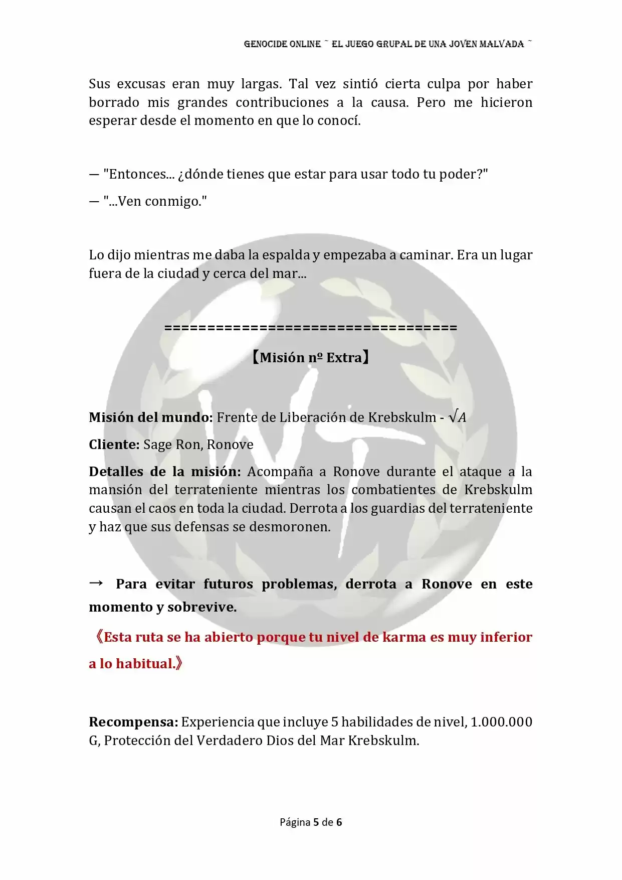 Genocide Online - Novela Web (Novela) - Capítulo 42 - Página 6 - LectorTMOo