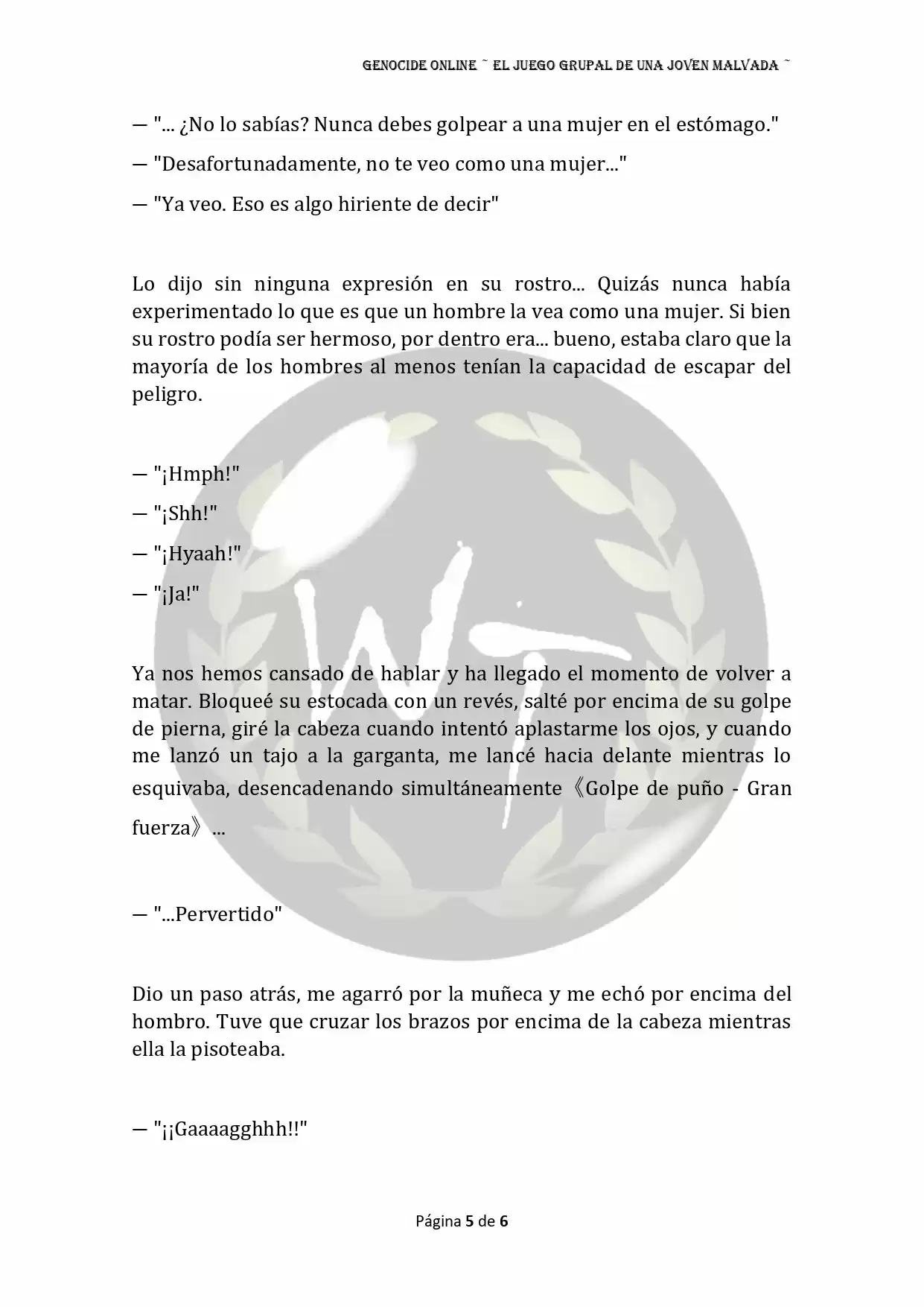 Genocide Online - Novela Web (Novela) - Capítulo 43 - Página 6 - LectorTMOo