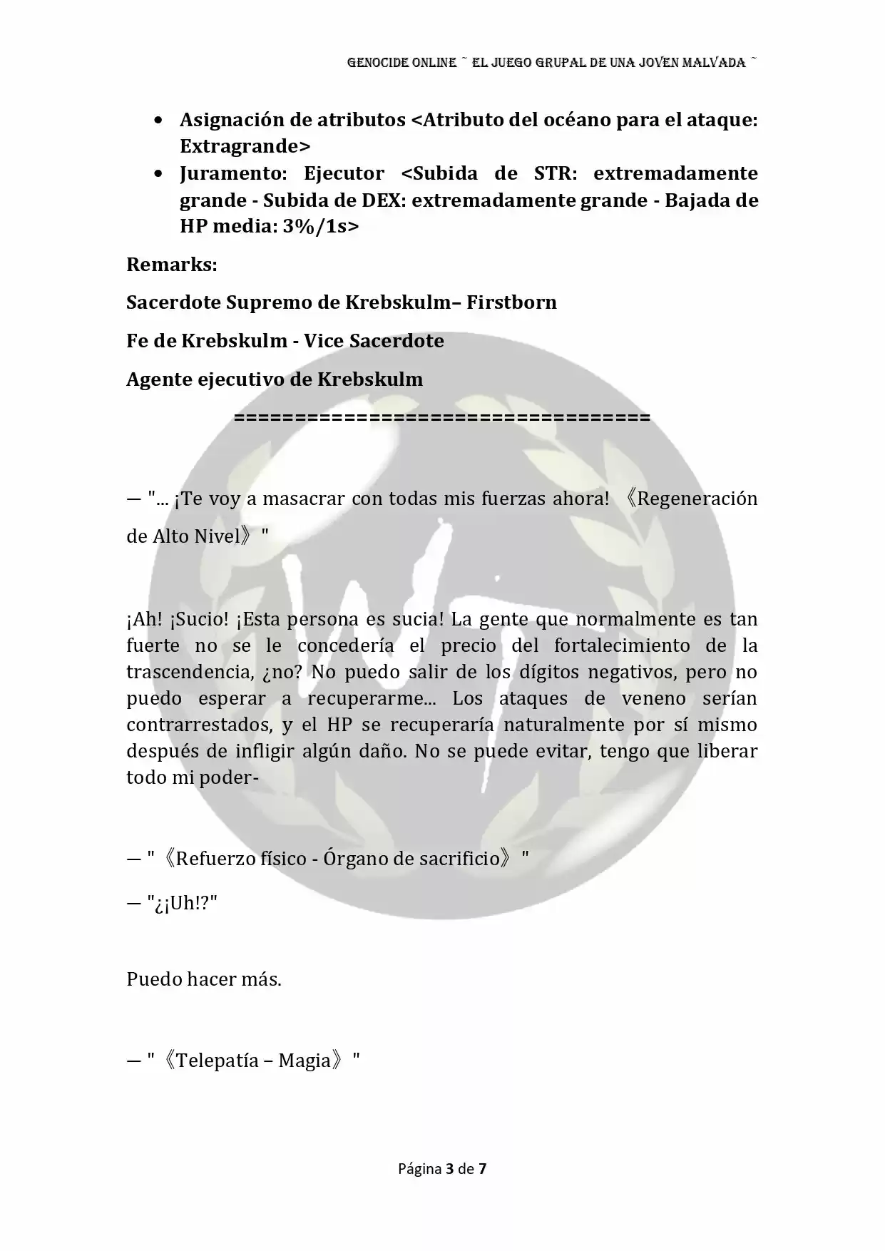 Genocide Online - Novela Web (Novela) - Capítulo 44 - Página 4 - LectorTMOo
