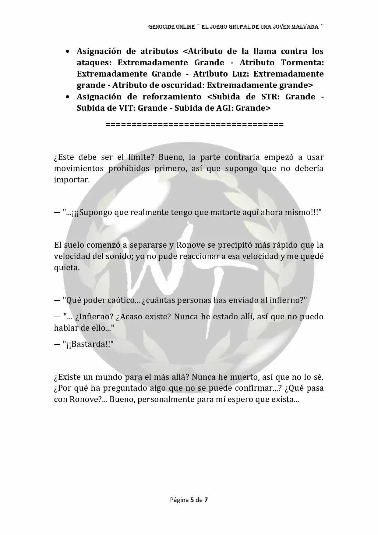 Genocide Online - Novela Web (Novela) - Capítulo 44 - Página 6 - LectorTMOo