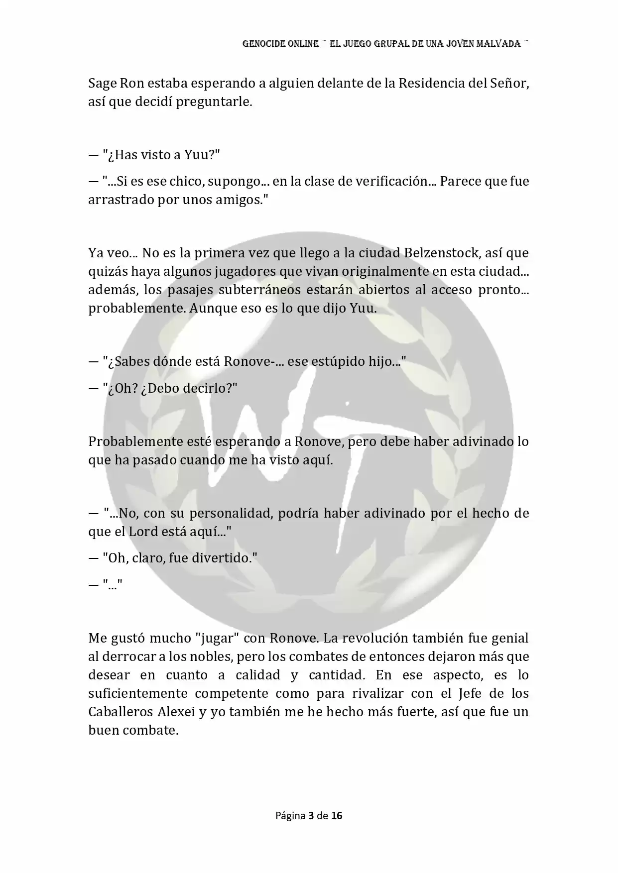 Genocide Online - Novela Web (Novela) - Capítulo 46 - Página 4 - LectorTMOo