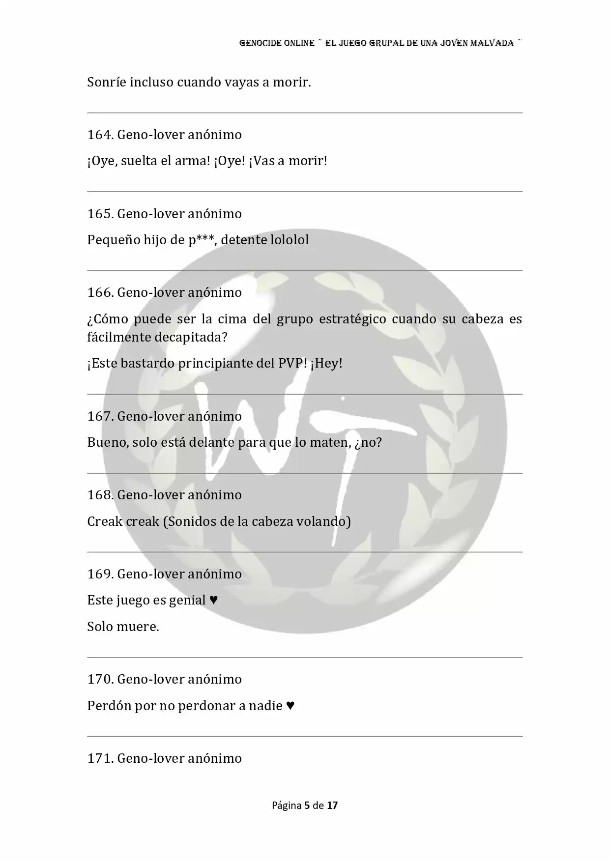 Genocide Online - Novela Web (Novela) - Capítulo 47 - Página 6 - LectorTMOo