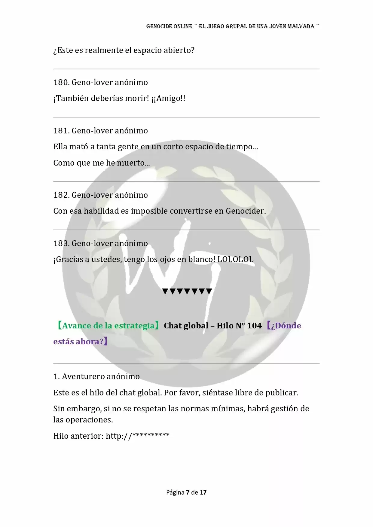 Genocide Online - Novela Web (Novela) - Capítulo 47 - Página 8 - LectorTMOo