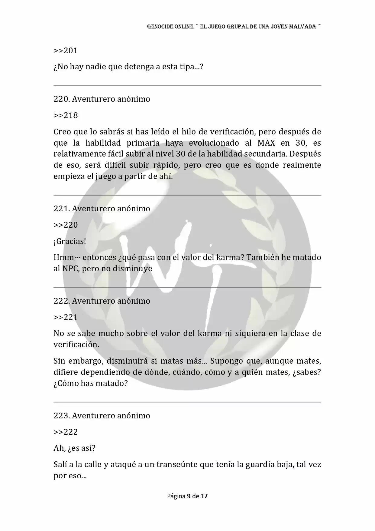Genocide Online - Novela Web (Novela) - Capítulo 47 - Página 10 - LectorTMOo