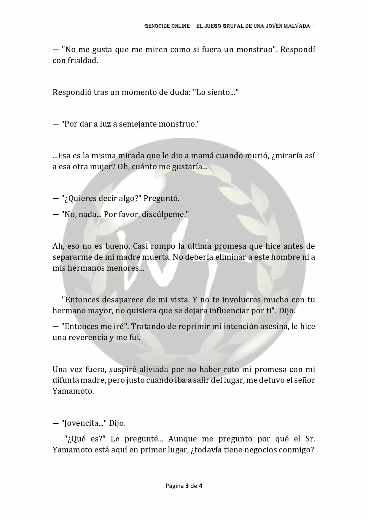 Genocide Online - Novela Web (Novela) - Capítulo 48 - Página 4 - LectorTMOo