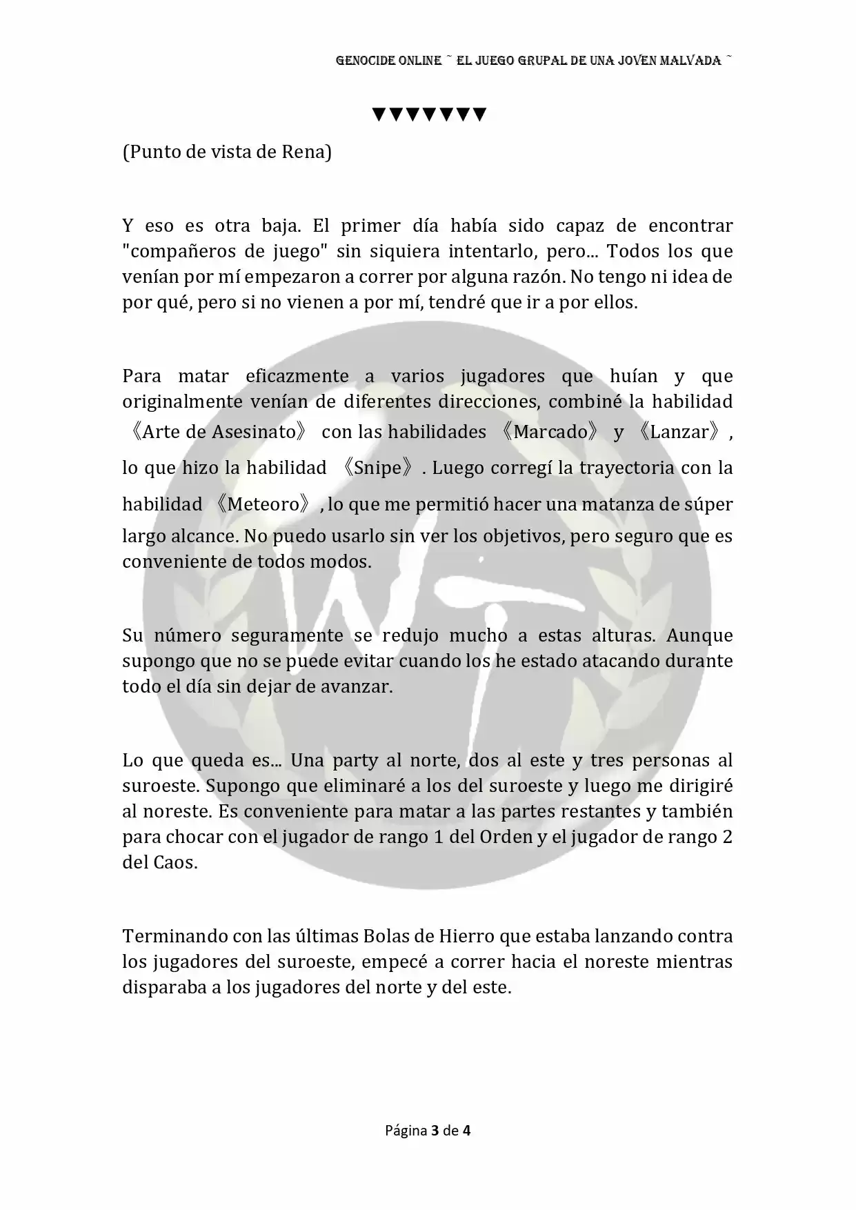 Genocide Online - Novela Web (Novela) - Capítulo 52 - Página 4 - LectorTMOo