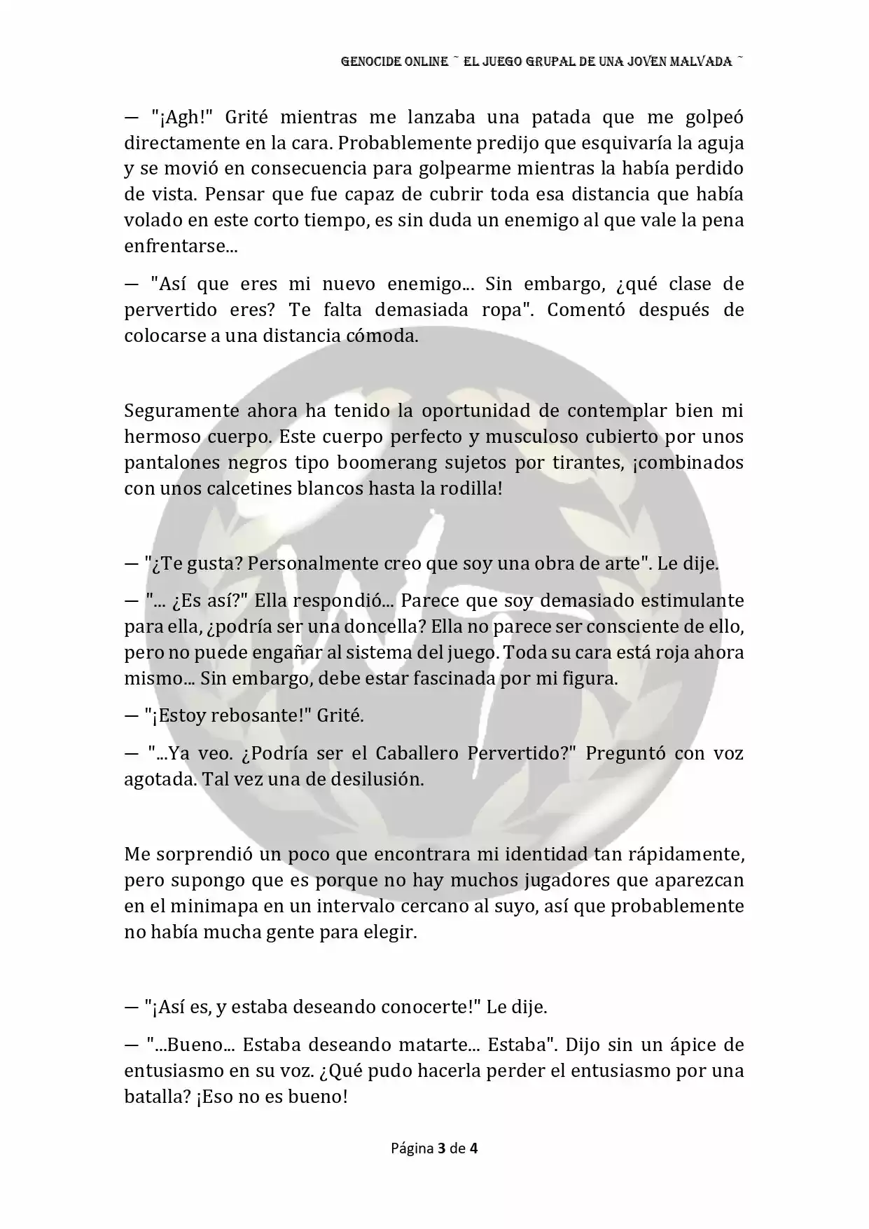 Genocide Online - Novela Web (Novela) - Capítulo 53 - Página 4 - LectorTMOo