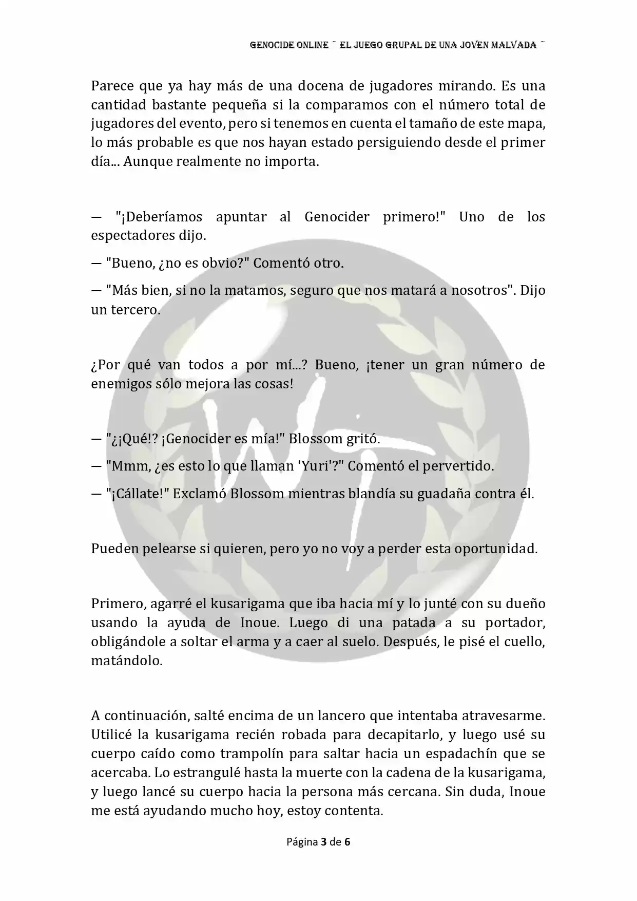 Genocide Online - Novela Web (Novela) - Capítulo 55 - Página 4 - LectorTMOo