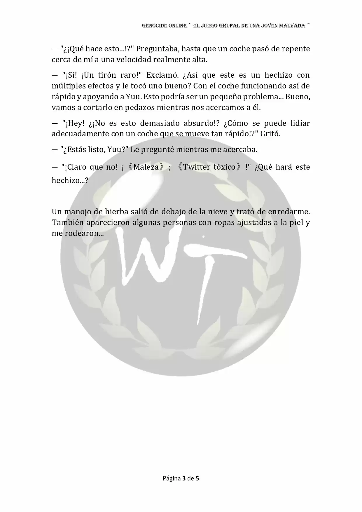Genocide Online - Novela Web (Novela) - Capítulo 57 - Página 4 - LectorTMOo