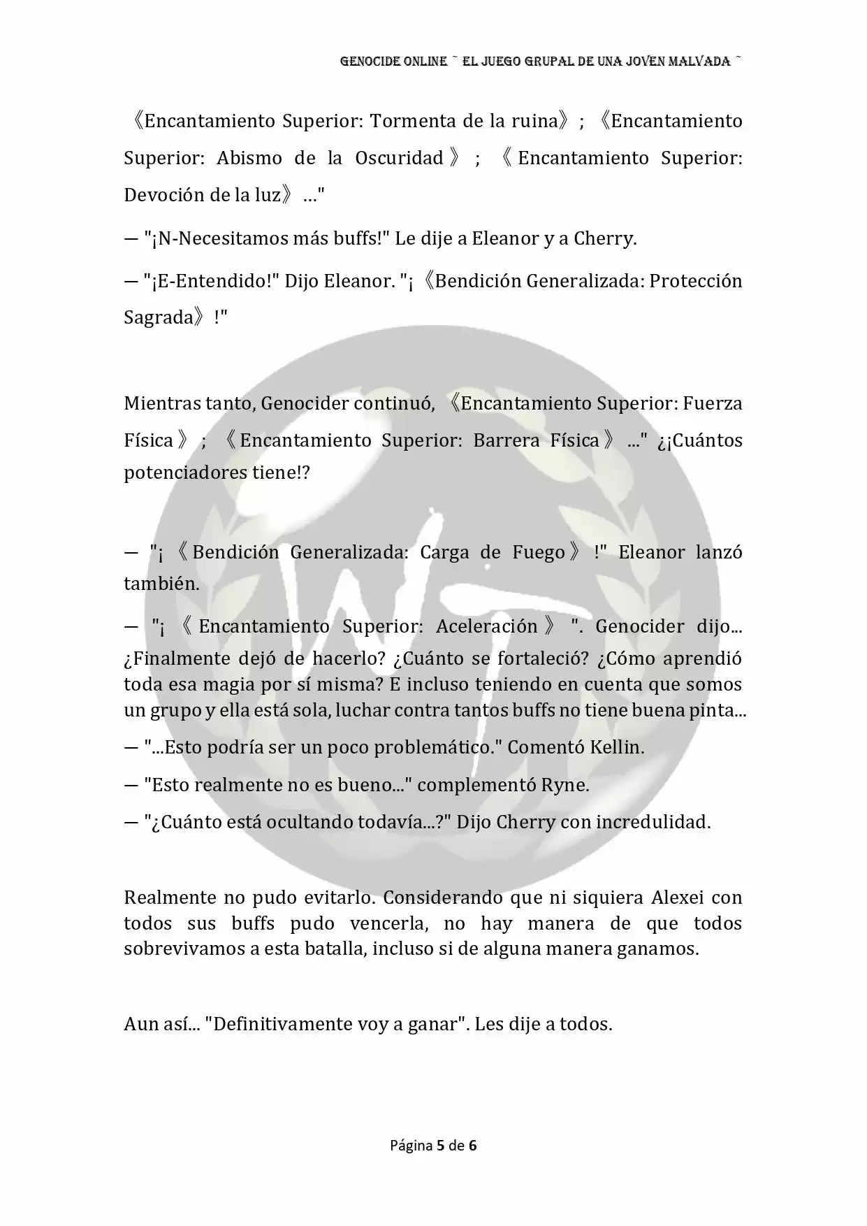Genocide Online - Novela Web (Novela) - Capítulo 58 - Página 6 - LectorTMOo