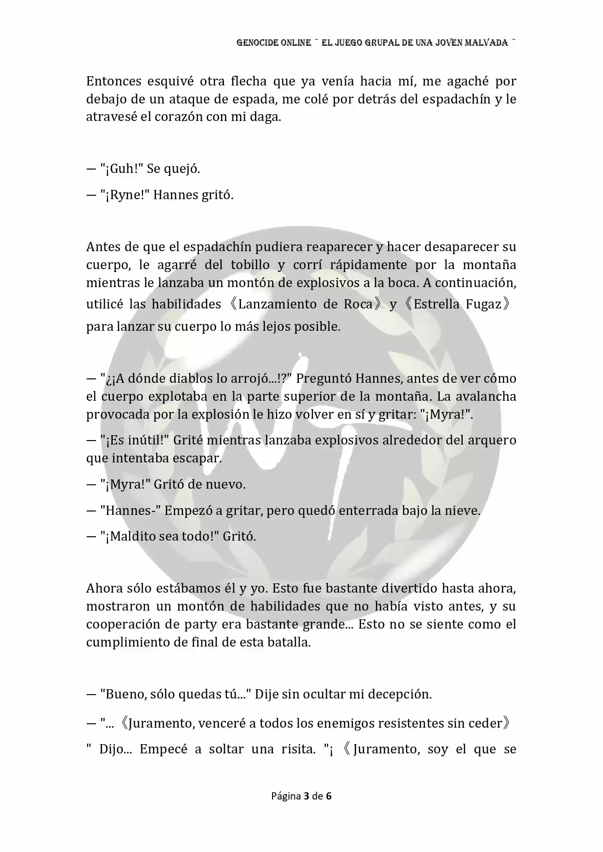 Genocide Online - Novela Web (Novela) - Capítulo 59 - Página 4 - LectorTMOo