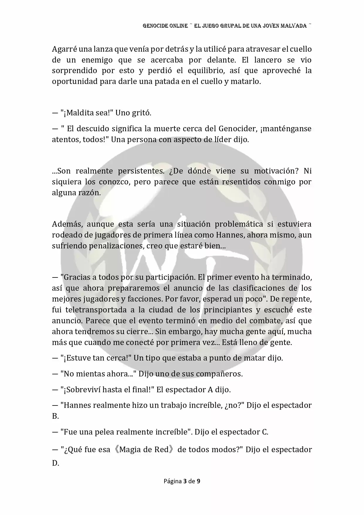 Genocide Online - Novela Web (Novela) - Capítulo 61 - Página 4 - LectorTMOo