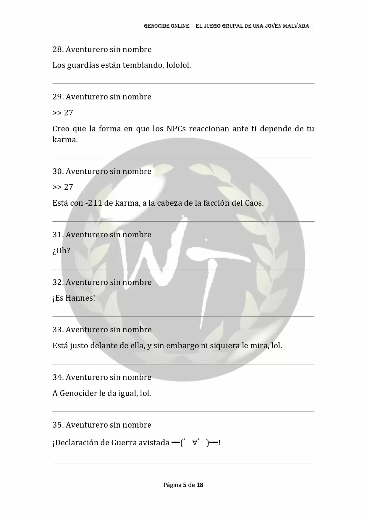 Genocide Online - Novela Web (Novela) - Capítulo 62 - Página 6 - LectorTMOo