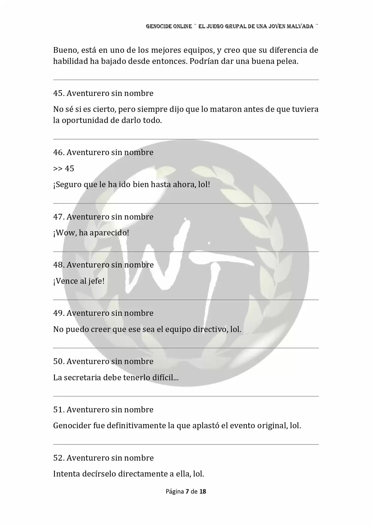 Genocide Online - Novela Web (Novela) - Capítulo 62 - Página 8 - LectorTMOo