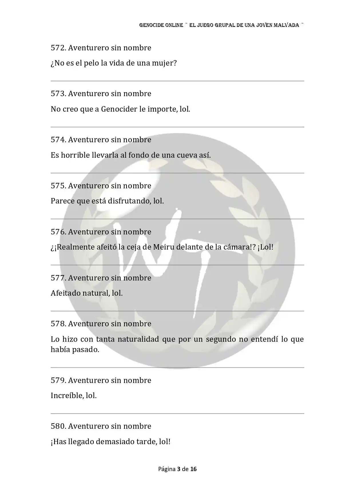 Genocide Online - Novela Web (Novela) - Capítulo 63 - Página 4 - LectorTMOo
