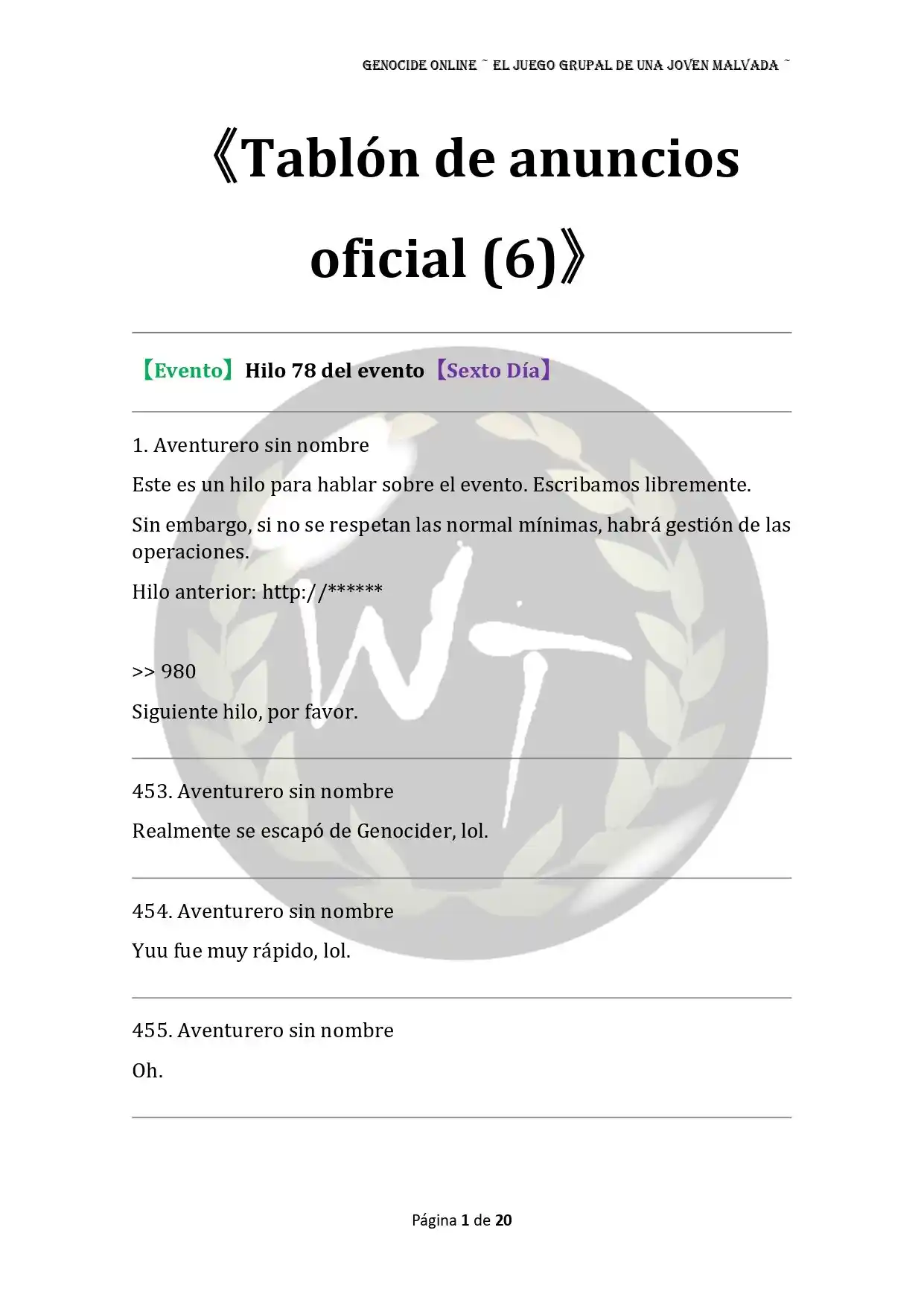 Genocide Online - Novela Web (Novela) - Capítulo 64 - Página 2 - LectorTMOo