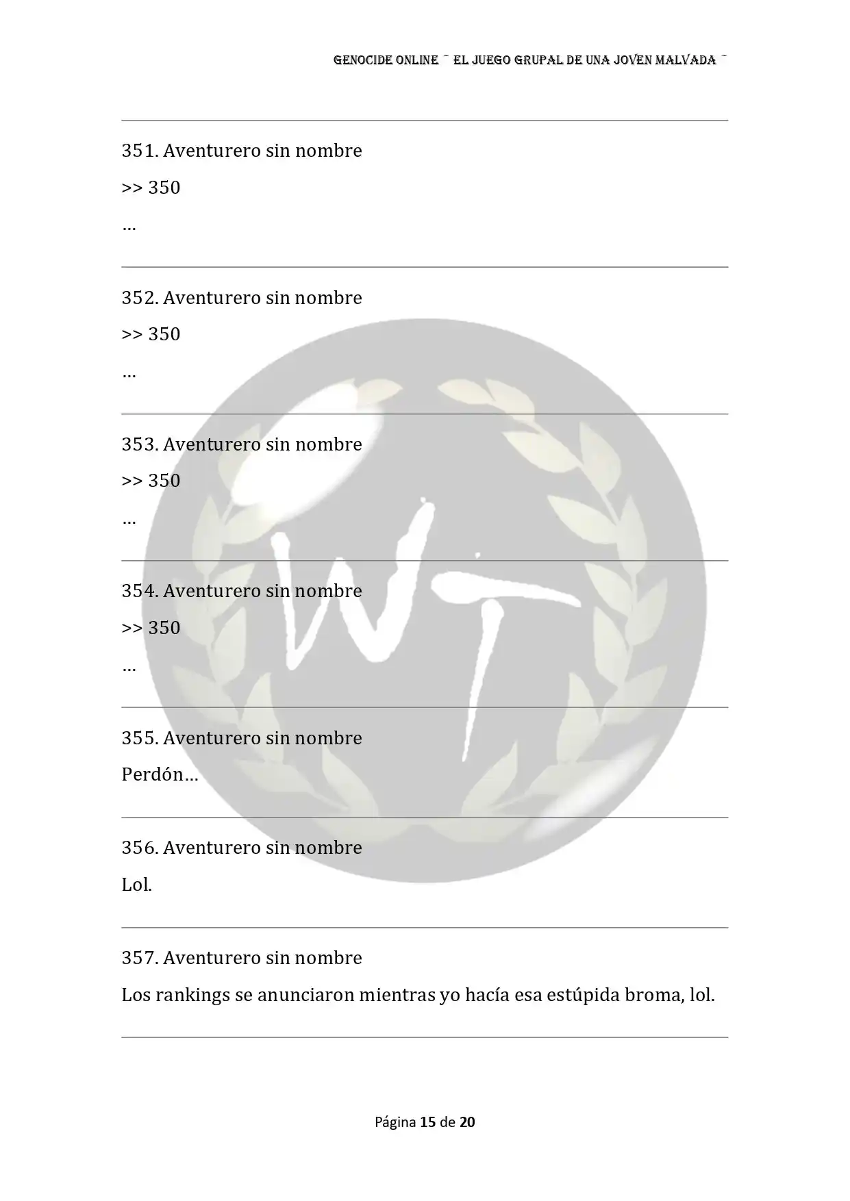 Genocide Online - Novela Web (Novela) - Capítulo 64 - Página 16 - LectorTMOo