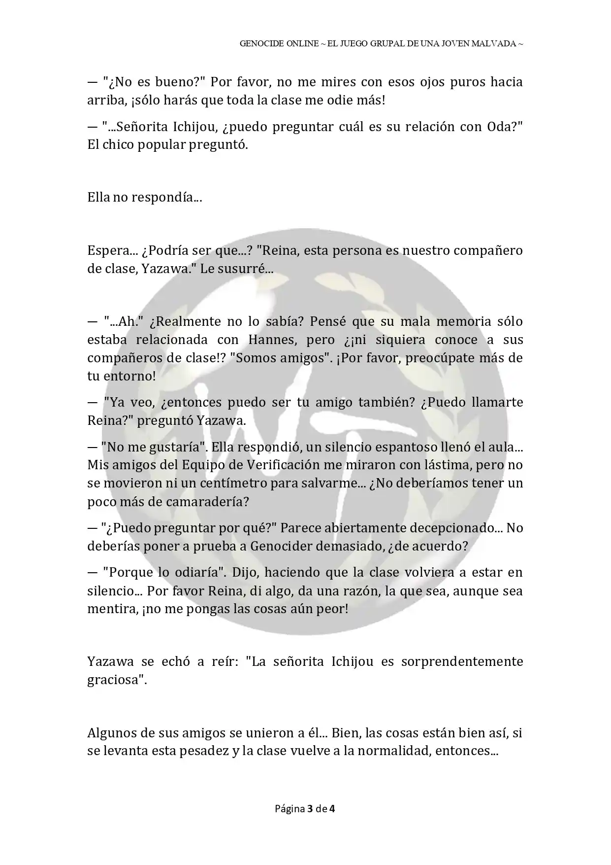 Genocide Online - Novela Web (Novela) - Capítulo 66 - Página 4 - LectorTMOo