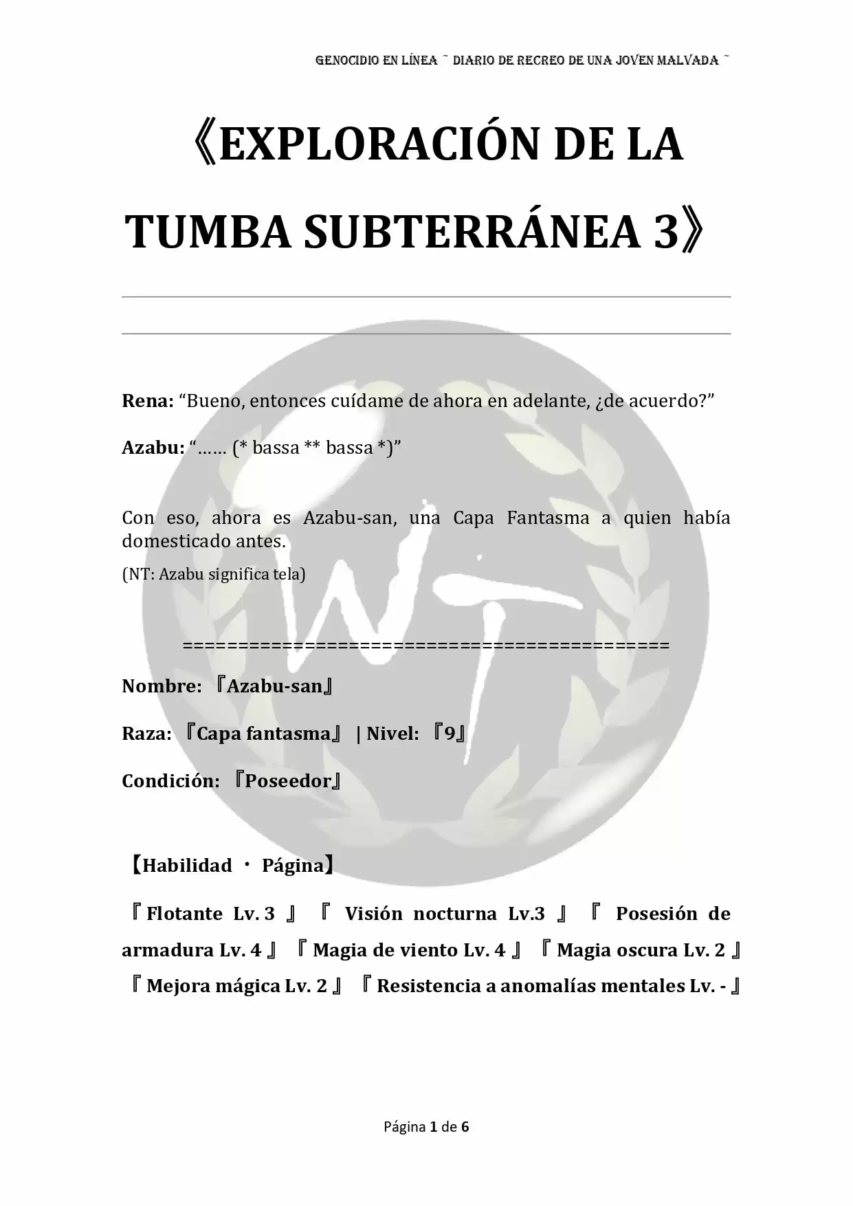 Genocide Online - Novela Web (Novela) - Capítulo 7 - Página 1 - LectorTMOo