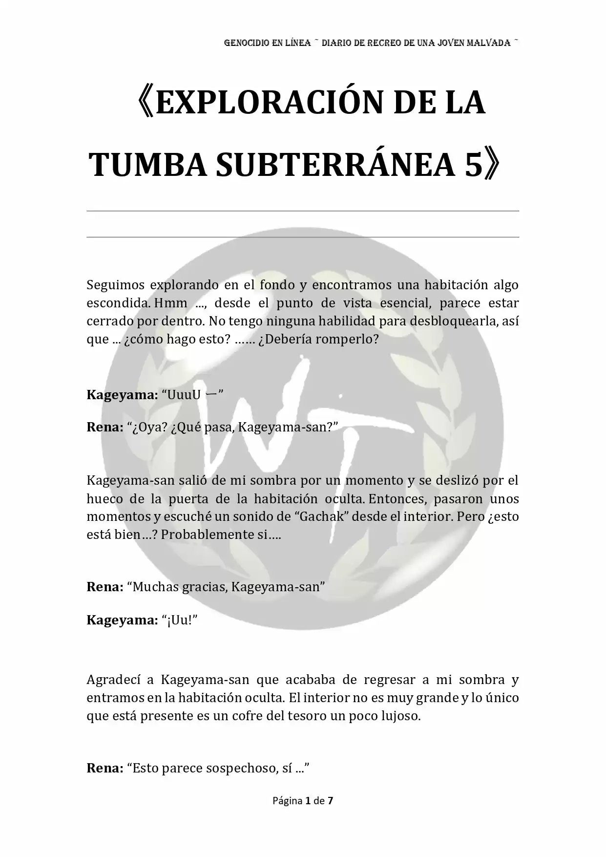Genocide Online - Novela Web (Novela) - Capítulo 9 - Página 1 - LectorTMOo