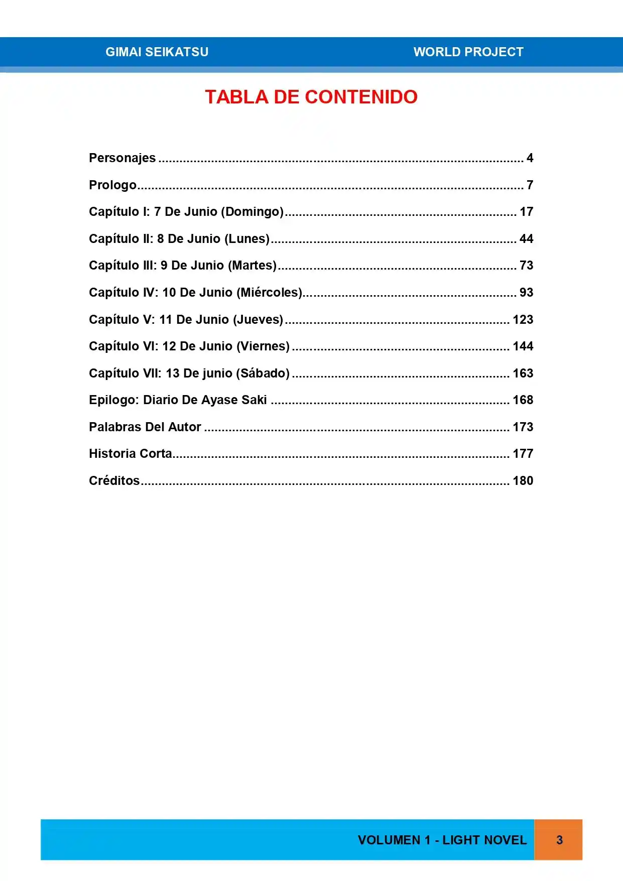 Gimai Seikatsu (Novela) - Capítulo - Página 3 - LectorTMOo