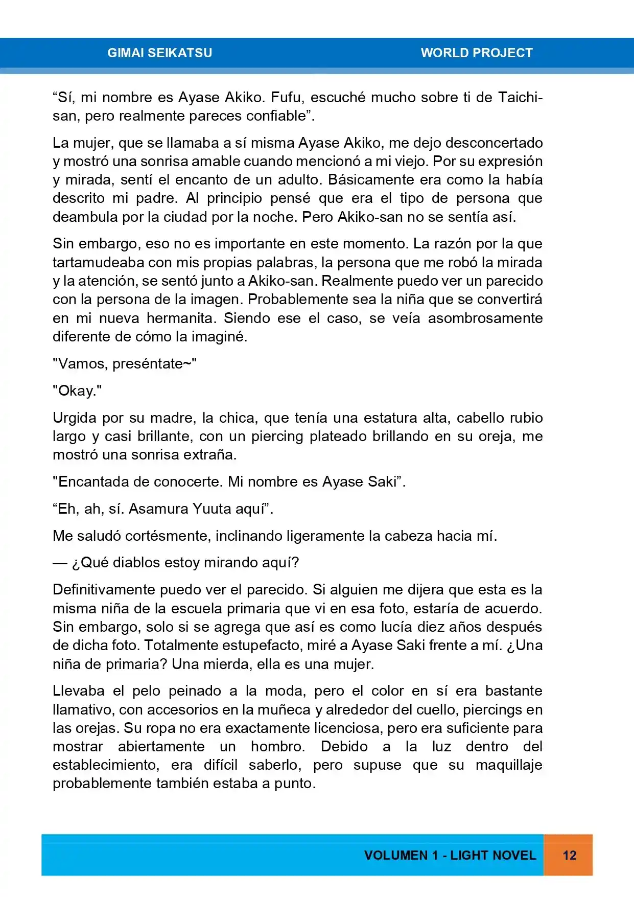 Gimai Seikatsu (Novela) - Capítulo - Página 12 - LectorTMOo