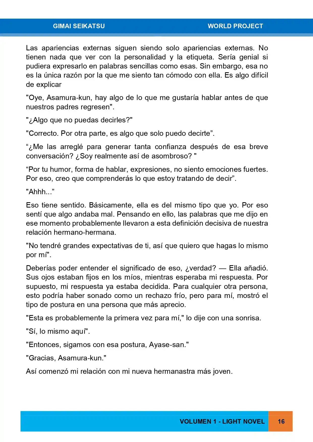 Gimai Seikatsu (Novela) - Capítulo - Página 16 - LectorTMOo