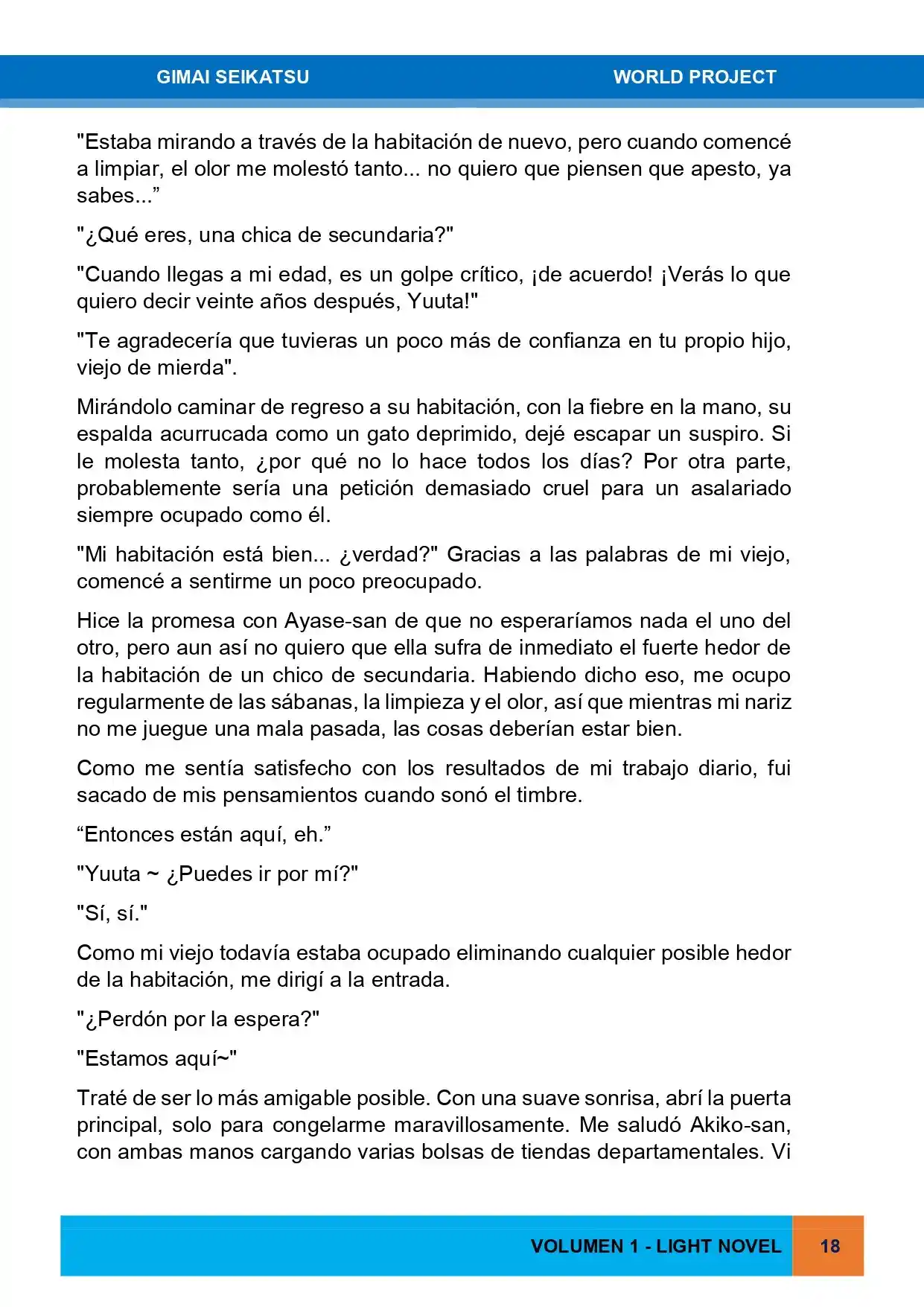 Gimai Seikatsu (Novela) - Capítulo 1 - Página 2 - LectorTMOo