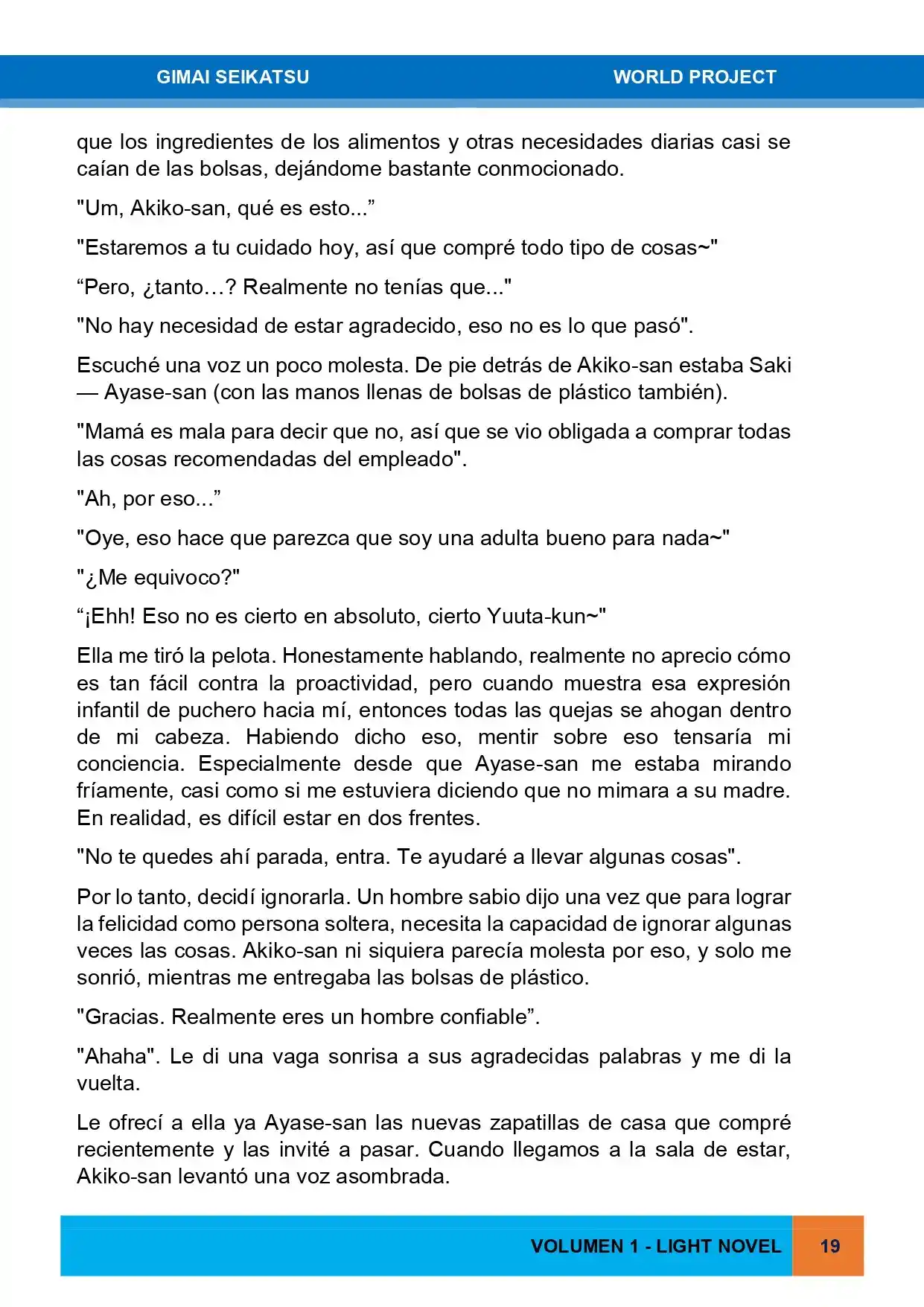 Gimai Seikatsu (Novela) - Capítulo 1 - Página 3 - LectorTMOo