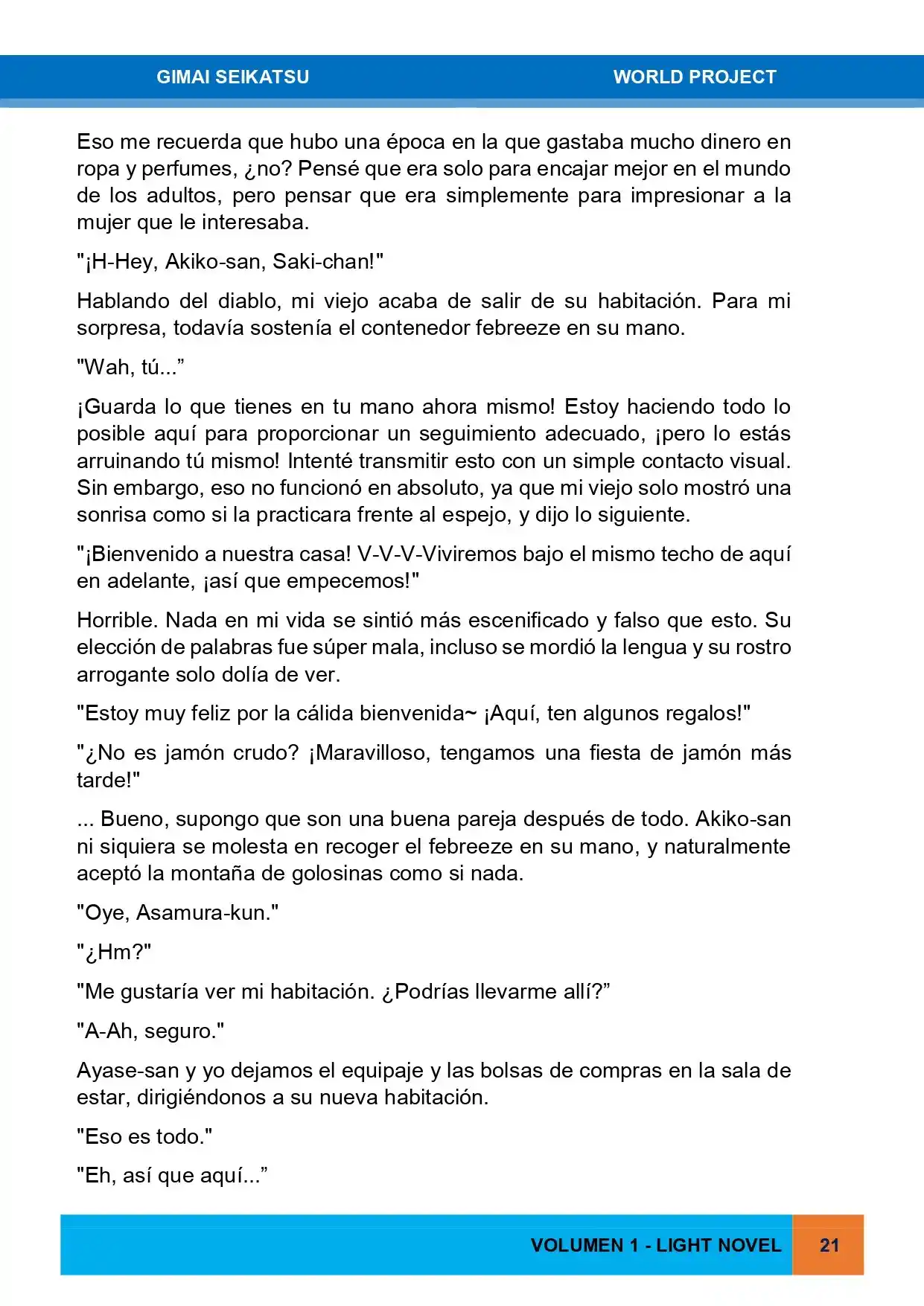 Gimai Seikatsu (Novela) - Capítulo 1 - Página 5 - LectorTMOo