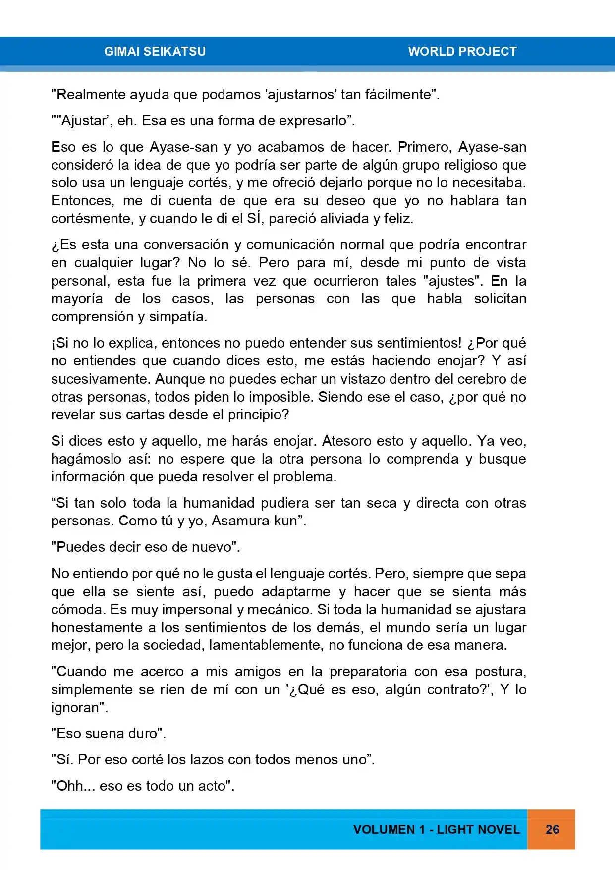 Gimai Seikatsu (Novela) - Capítulo 1 - Página 10 - LectorTMOo