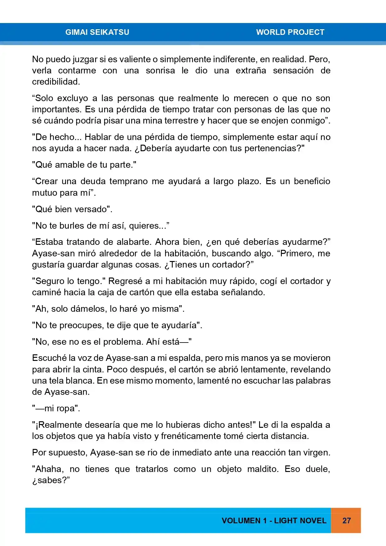 Gimai Seikatsu (Novela) - Capítulo 1 - Página 11 - LectorTMOo
