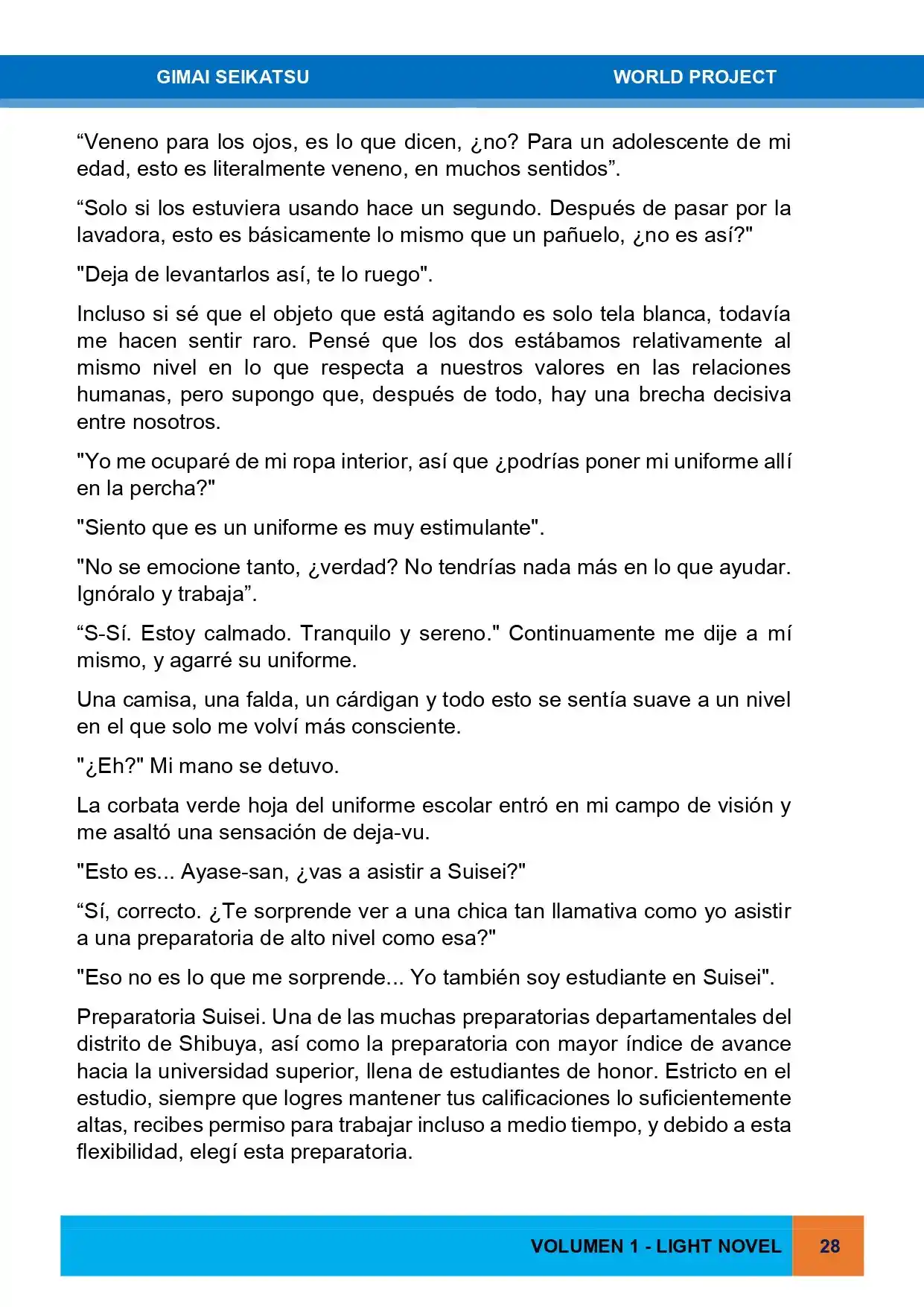 Gimai Seikatsu (Novela) - Capítulo 1 - Página 12 - LectorTMOo
