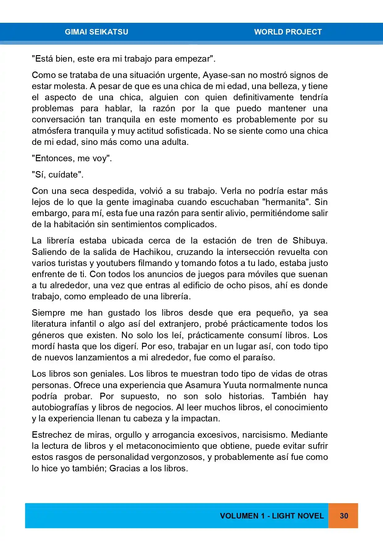 Gimai Seikatsu (Novela) - Capítulo 1 - Página 14 - LectorTMOo