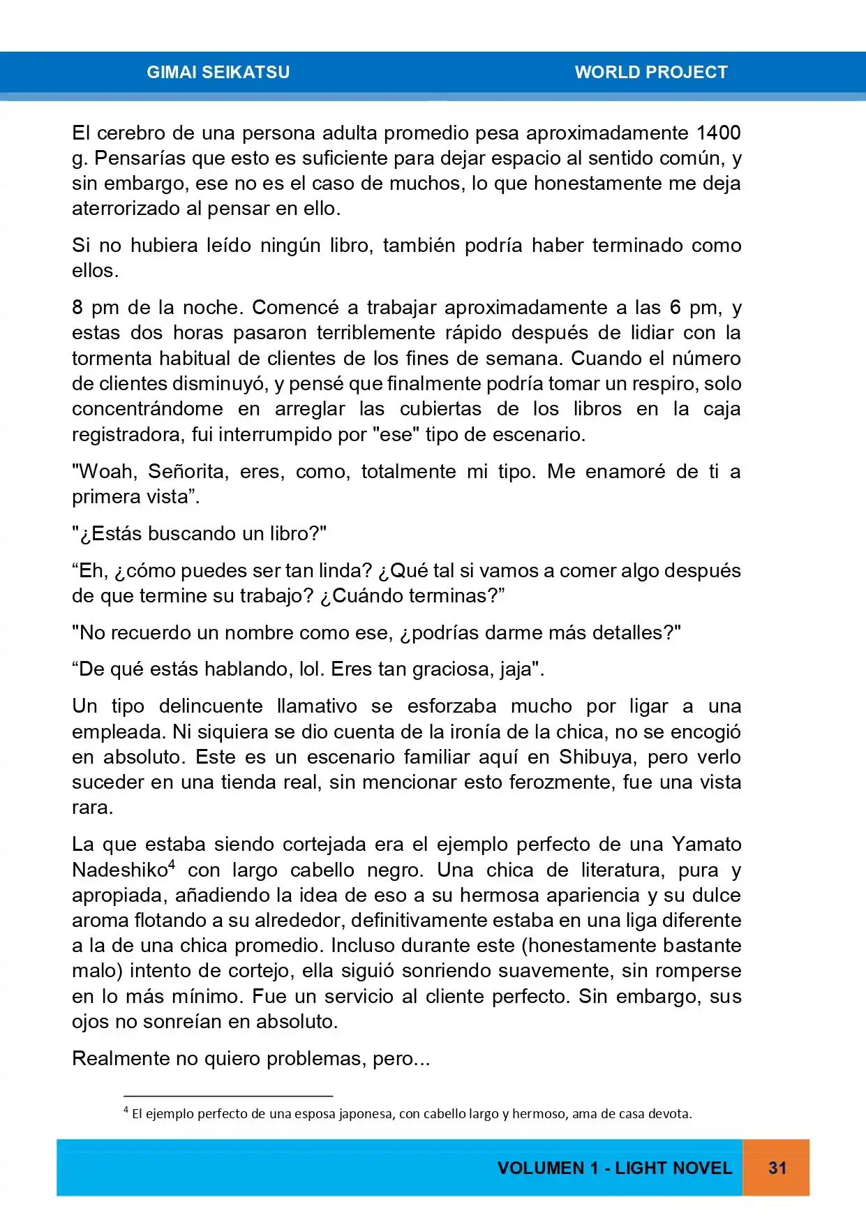 Gimai Seikatsu (Novela) - Capítulo 1 - Página 15 - LectorTMOo