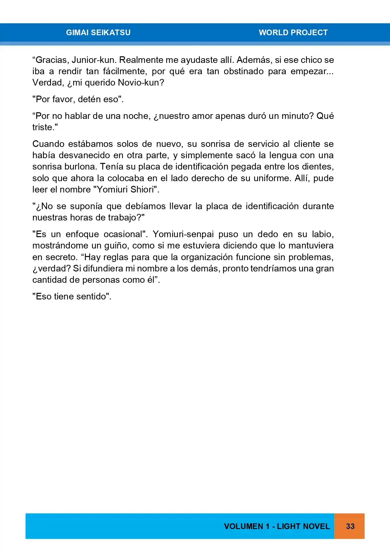 Gimai Seikatsu (Novela) - Capítulo 1 - Página 17 - LectorTMOo