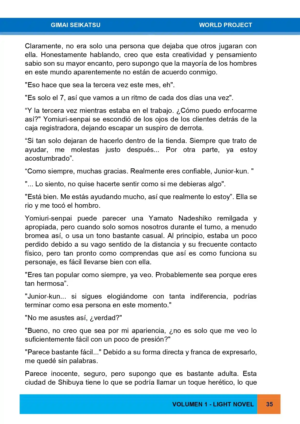 Gimai Seikatsu (Novela) - Capítulo 1 - Página 19 - LectorTMOo