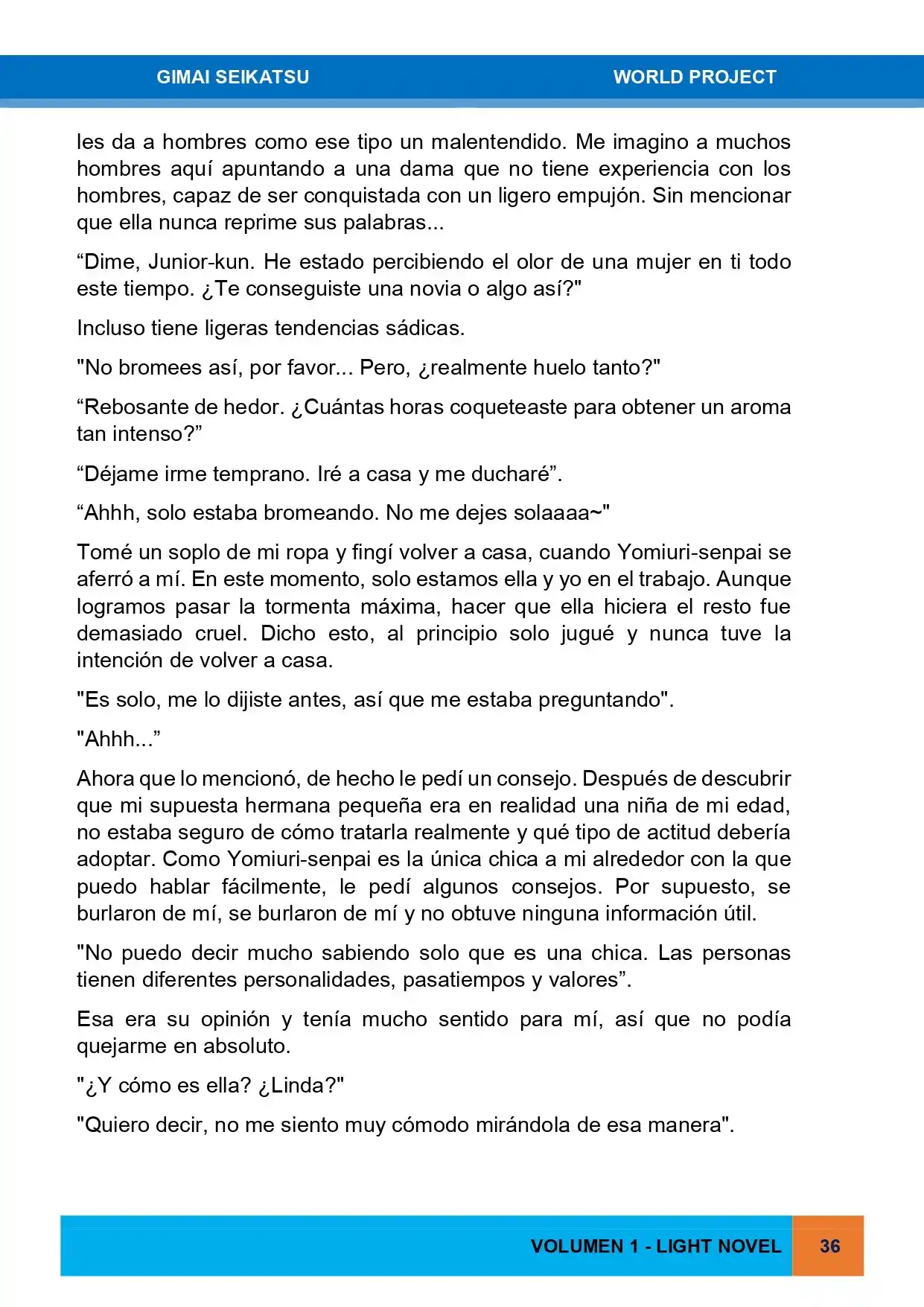 Gimai Seikatsu (Novela) - Capítulo 1 - Página 20 - LectorTMOo