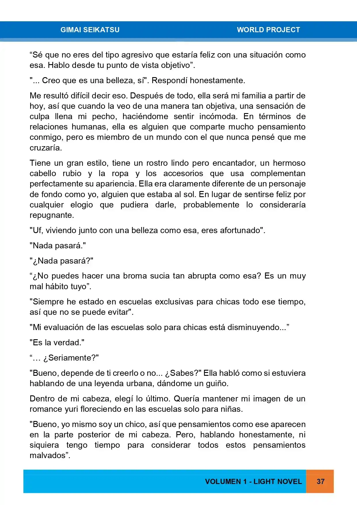 Gimai Seikatsu (Novela) - Capítulo 1 - Página 21 - LectorTMOo