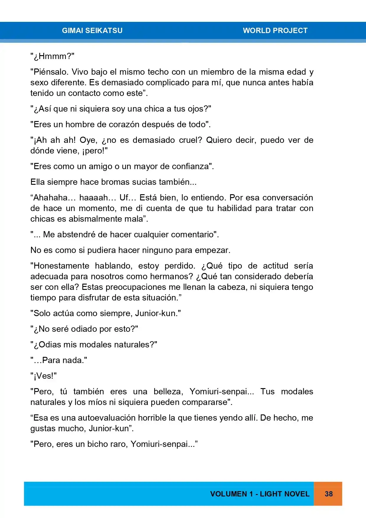 Gimai Seikatsu (Novela) - Capítulo 1 - Página 22 - LectorTMOo