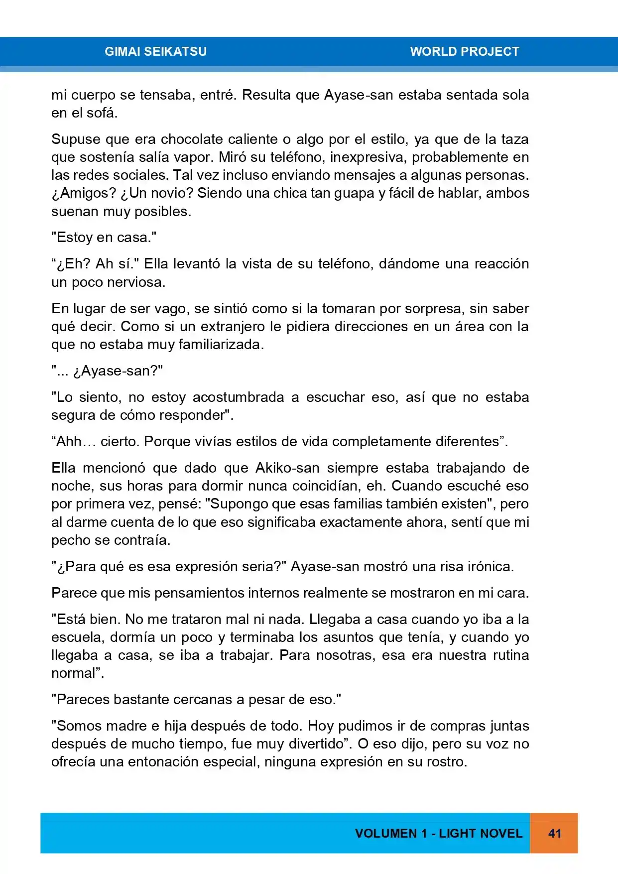 Gimai Seikatsu (Novela) - Capítulo 1 - Página 25 - LectorTMOo