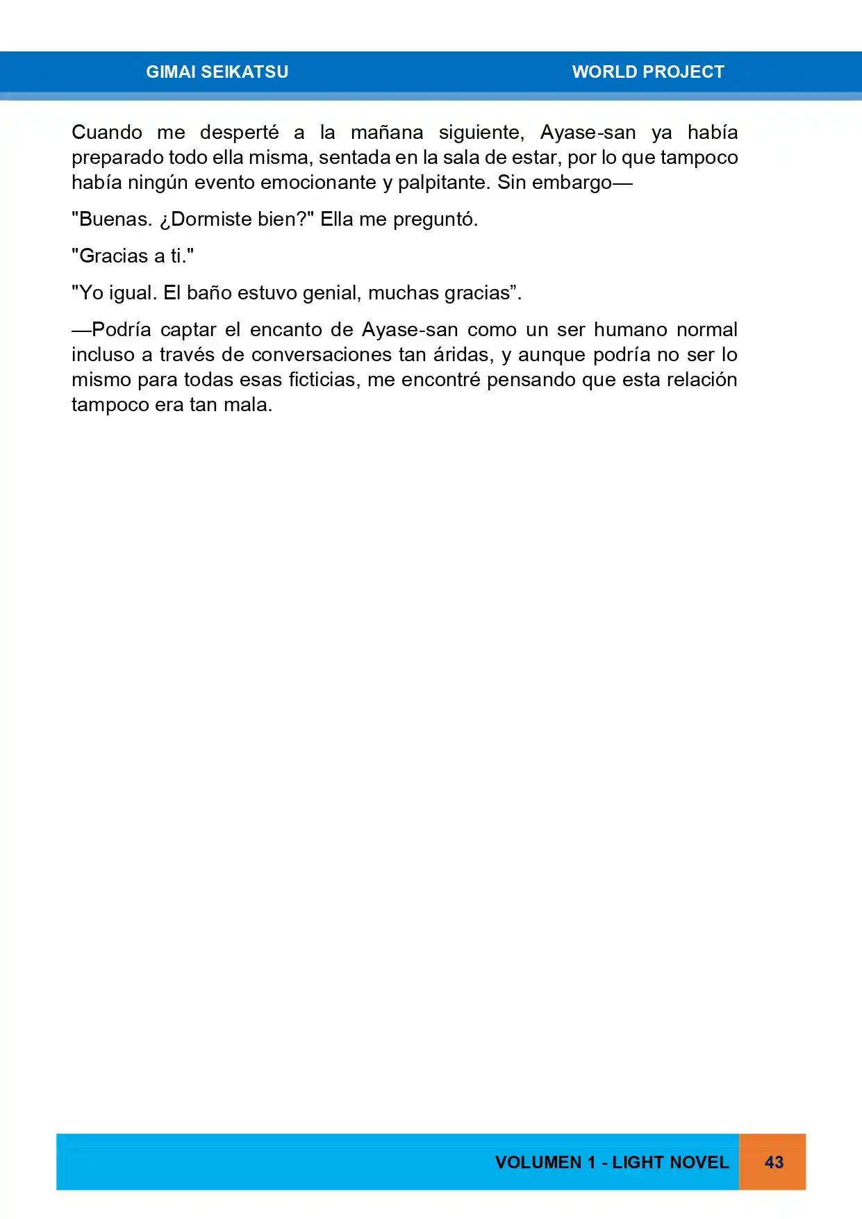 Gimai Seikatsu (Novela) - Capítulo 1 - Página 27 - LectorTMOo
