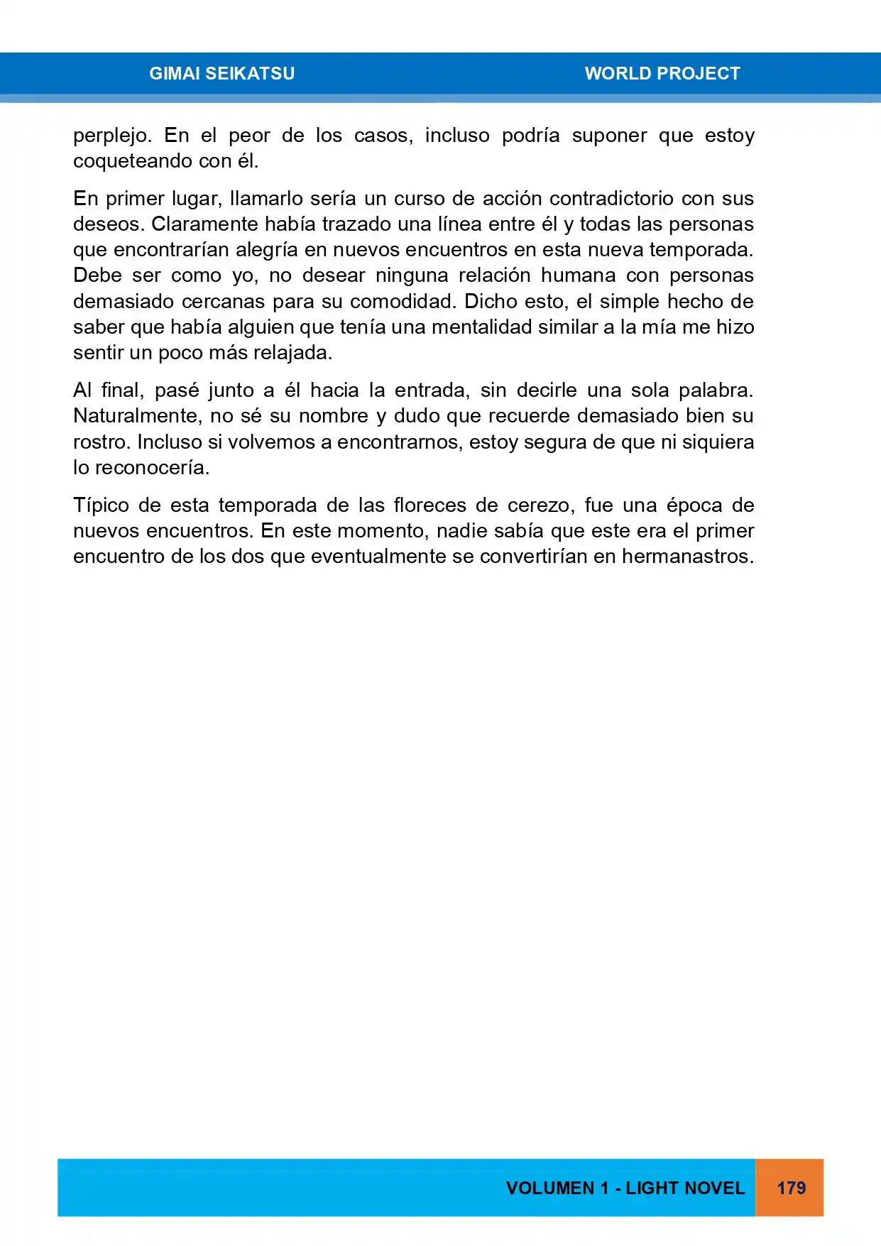 Gimai Seikatsu (Novela) - Capítulo 10 - Página 3 - LectorTMOo
