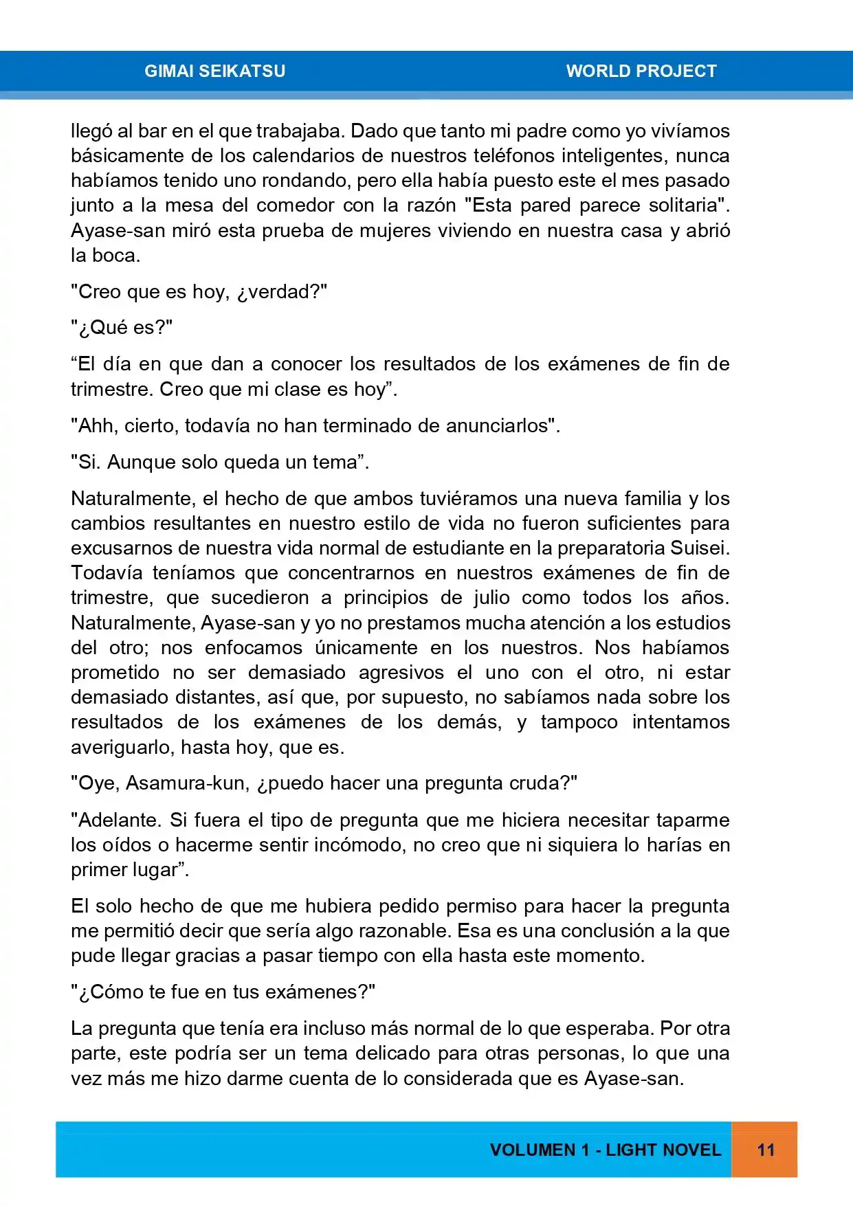 Gimai Seikatsu (Novela) - Capítulo 12 - Página 3 - LectorTMOo